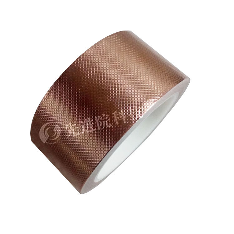 Embossed copper foil tape